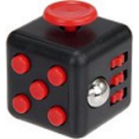 Fidget Cube Friemelkubus - Anti Stress Cube - Speelgoed Tegen Stress - Meer Focus & Concentratie - Fidget - Zwart Rood Friemelkubus | Cadeautip
